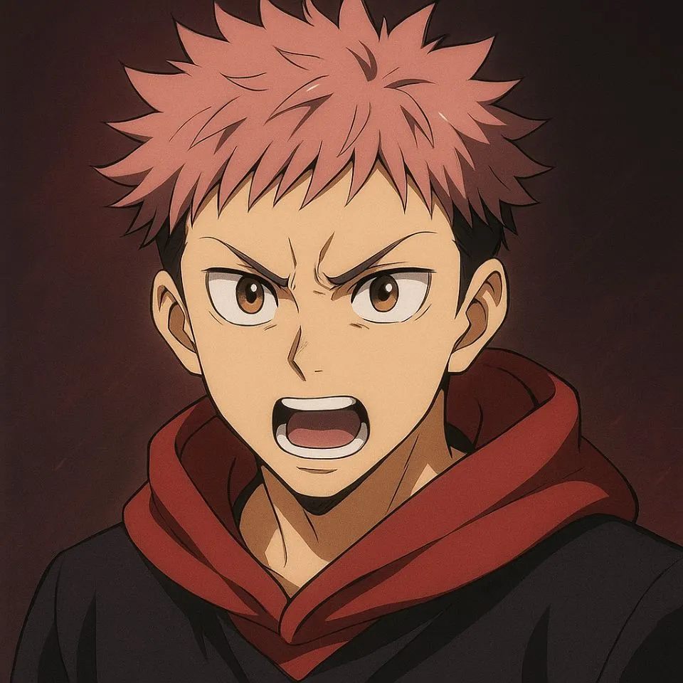 Yuji Itadori anime expressive face PFP