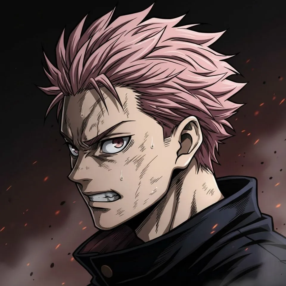 Yuji Itadori anime dark battle PFP