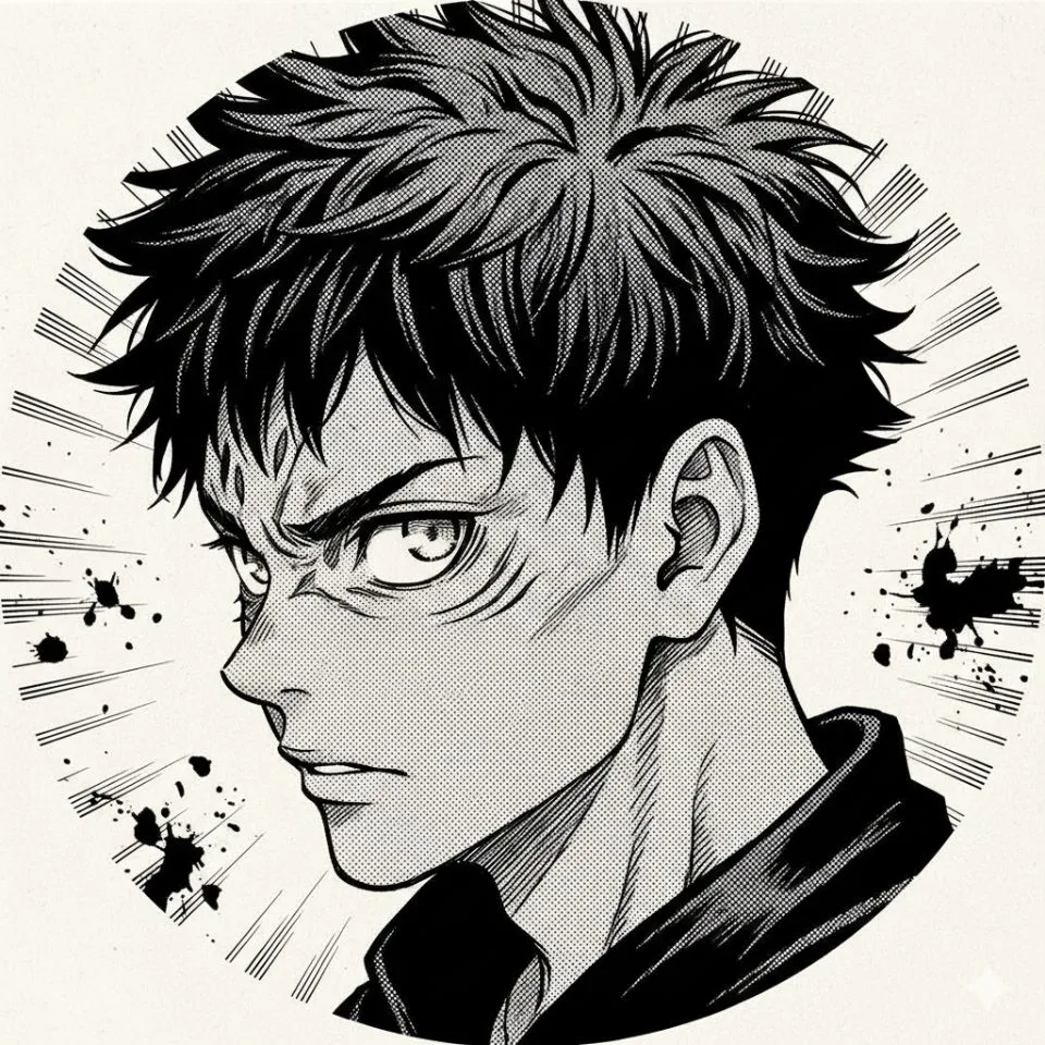 Yuji Itadori manga panel close-up PFP