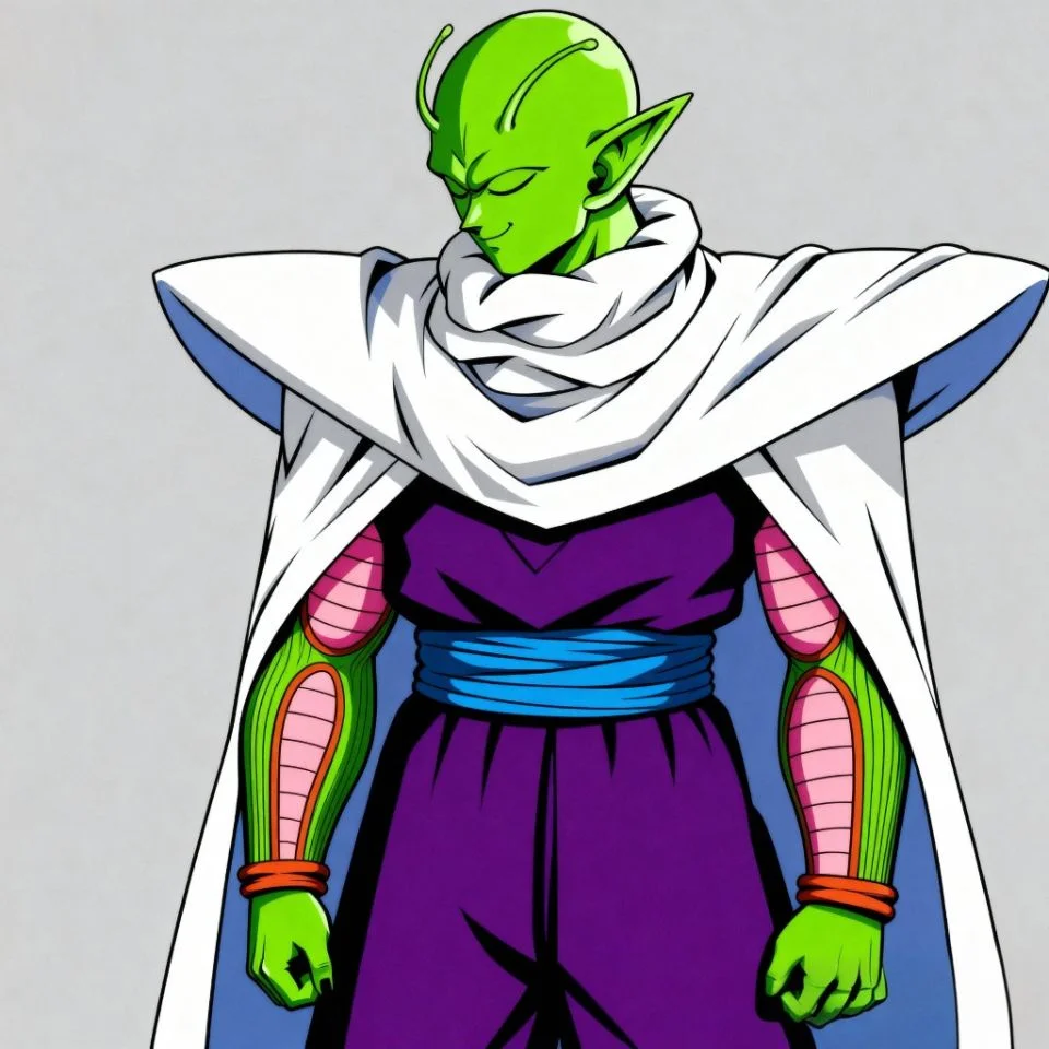 Minimalist Piccolo PFP with flat background and simple design.