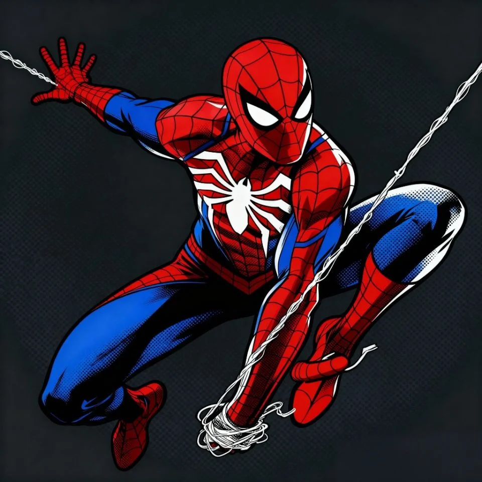 Classic comic book cover Spider-Man PFP.
