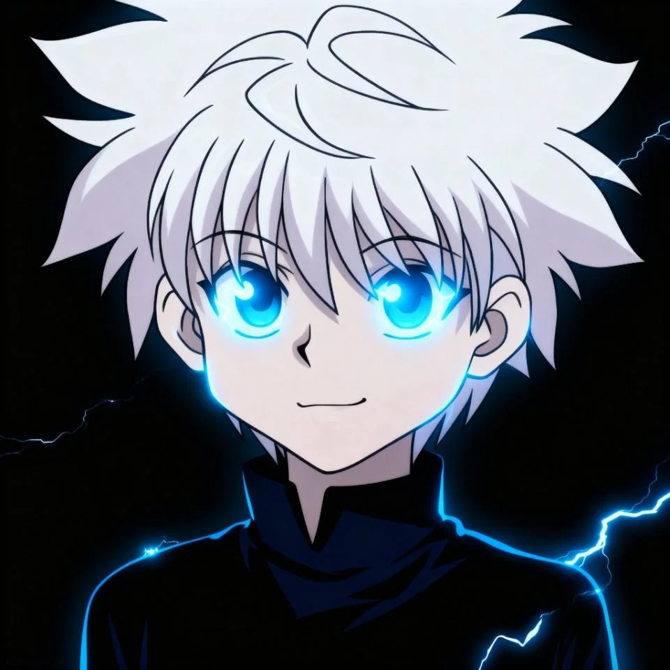 dark-killua-pfp-eyes Dark Killua PFP close-up on glowing eyes.