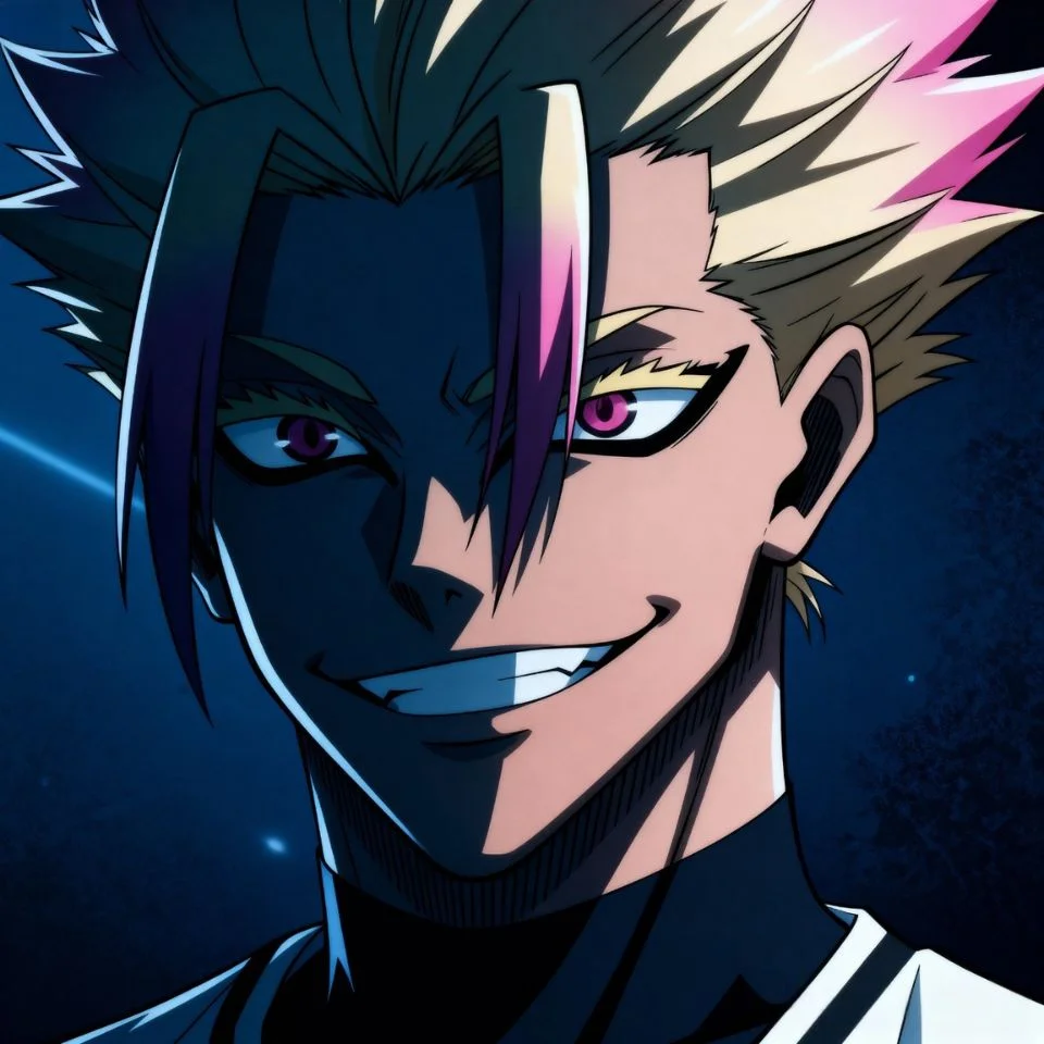 Ryusei Shidou aesthetic avatar in artistic anime composition