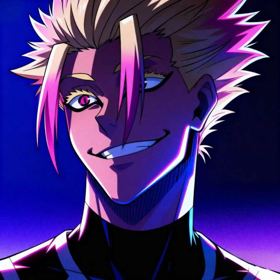 Ryusei Shidou headshot with vibrant anime details