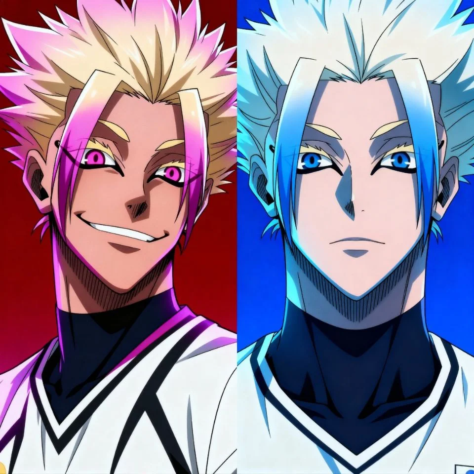 Shidou and Rin Itoshi matching anime icons