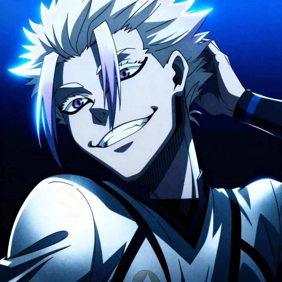 Shidou Blue Lock anime character with confident smirk
