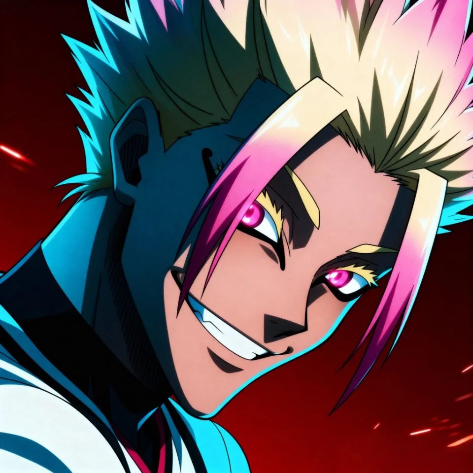 closeup anime version of Ryusei Shidou from Blue Lock