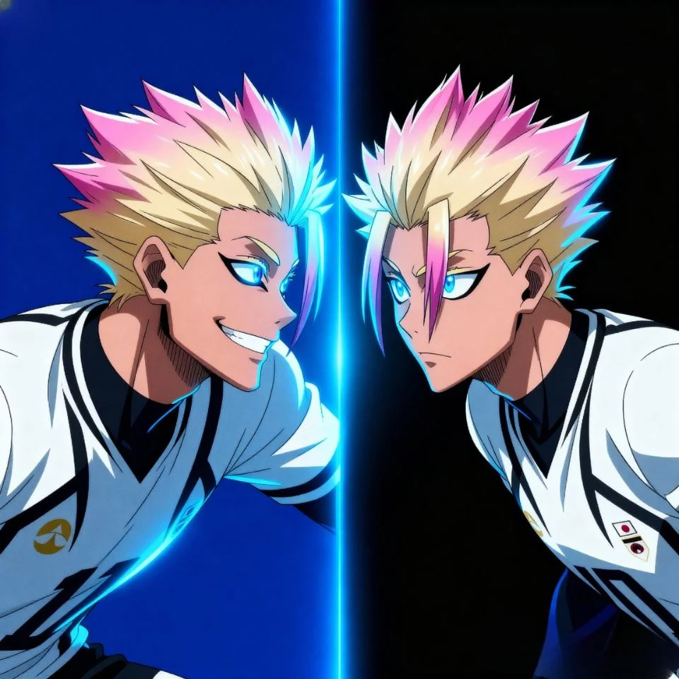 Shidou matching PFP with Isagi from Blue Lock anime