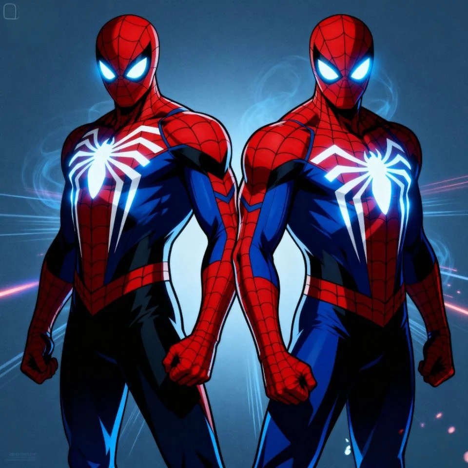 Anime-style Spider-Man matching PFPs.
