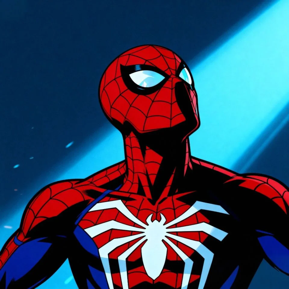 Cinematic Spider-Man 4K PFP with dramatic lighting.