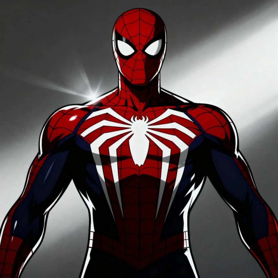 4K Spider-Man PFP with vivid red-blue color contrast.